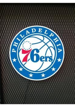 Philadelphia 76`ers Logo Led Leuchtschild Wandleuchte! (rund)
